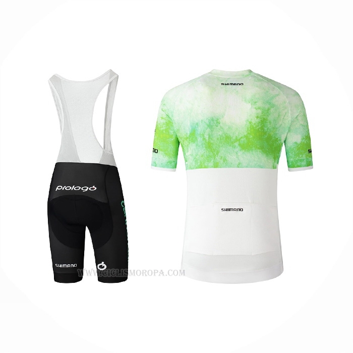 2021 Ropa Ciclismo Cannondale Blanco Verde Mangas Corta y Culotte Corto